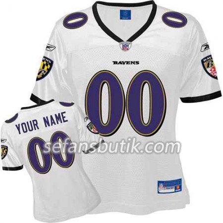Baltimore Ravens Tröjor Custom Vit - Dame Baltimore Ravens Tröjor Custom Vit - Dame